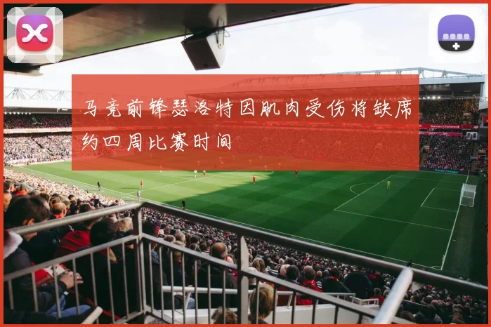 马竞前锋瑟洛特因肌肉受伤将缺席约四周比赛时间
