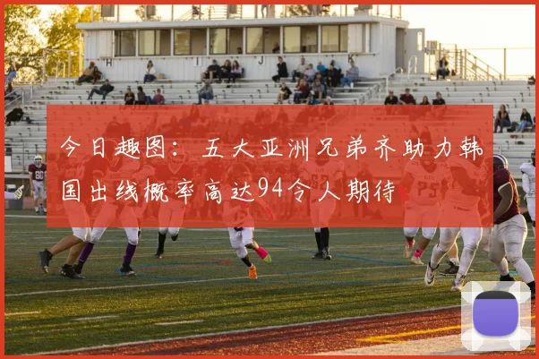 今日趣图：五大亚洲兄弟齐助力韩国出线概率高达94令人期待